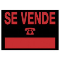 CARTEL "SE VENDE" 500X230 MM PVC NEGRO ARCHIVO 2000 6162 NE (Espera 4 dias)